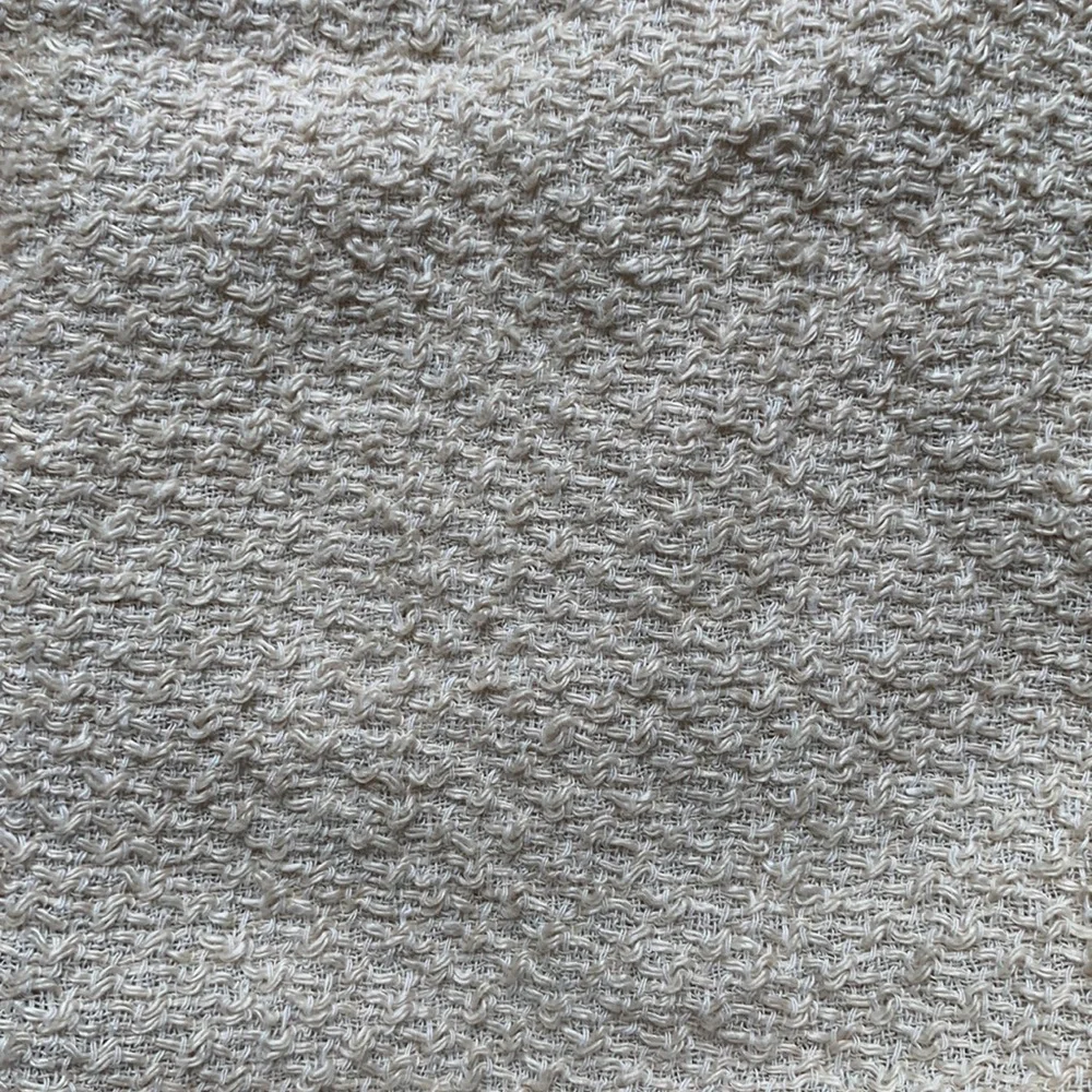 MASSIMO DUTTI Beige Open Front Belted 100% Linen Jacket - Picture 3 of 7